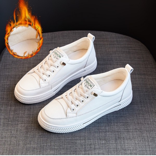 Genuine Leather Top Layer Cowhide Shallow Cut Single Shoe 2023 Spring Genuine Leather Small White Shoes For Women Versatile Pregnant Women Spring Korean Version