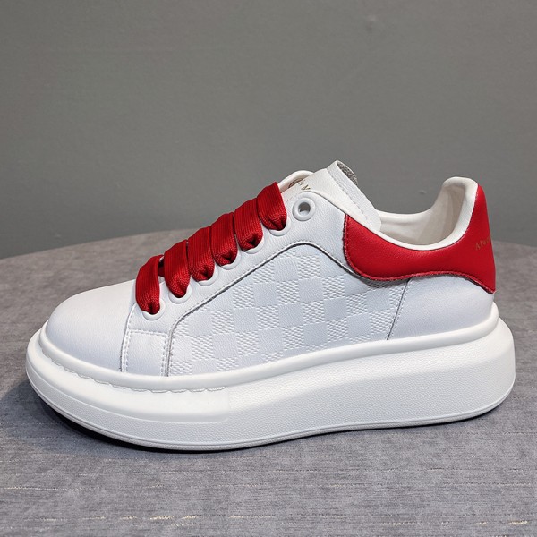 Women's Shoes, Small White Shoes, Genuine Leather, 2023 Summer New Breathable And Versatile Thick Sole Mesh Shoes, Student Sports, Lightweight Board Shoes Trend