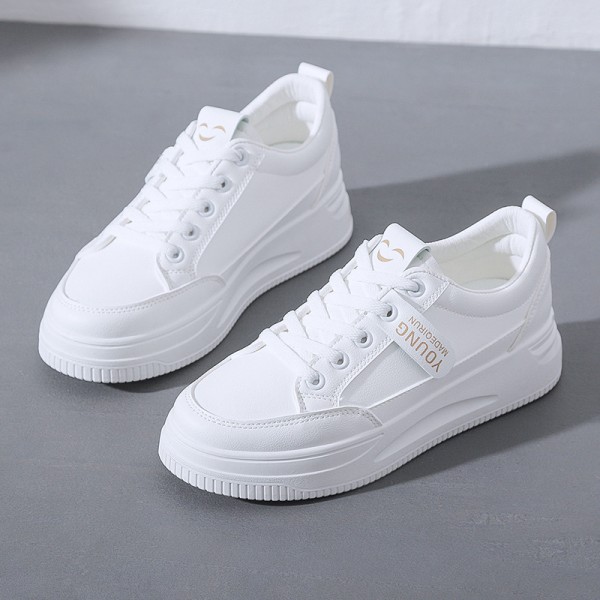 Casual Shoes For Women 2023 Summer New Board Shoes For Women Breathable Mesh Small White Shoes For Women Korean Versatile Single Shoes QR03
