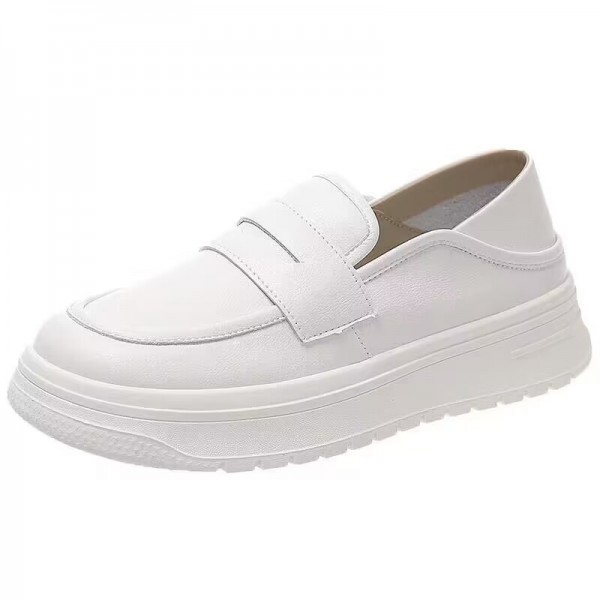 Nurse Shoes For Women With Soft Soles, Breathable And Non Tiring Feet, Non Slip Single Shoes, Spring And Autumn 2023 New Thick Soled Medical Shoes, Small White Shoes