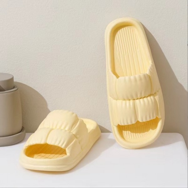 Coconut Slippers, Pleated Petals, EVA Slippers, Women's Feeling Of Stepping On Feces, Home Use, Outdoor Wear, Sandals, Live Streaming Manufacturer Wholesale